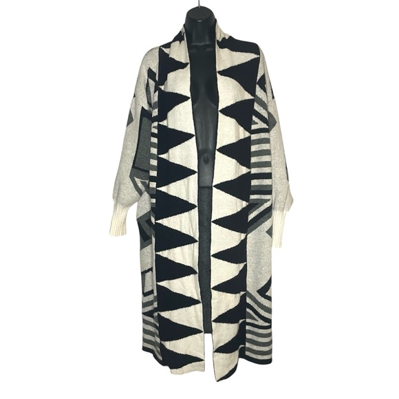 Anthropologie Aztec Knit Duster Kimono Cardigan - Picture 4 of 10